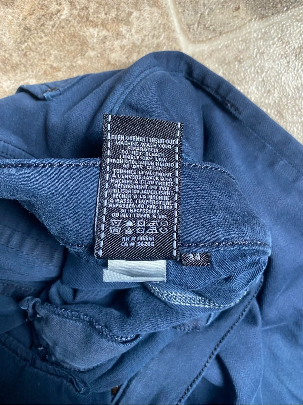 7 For All Mankind Luxe Performance Slimmy V Jeans Mens 34x30 Dark Blue